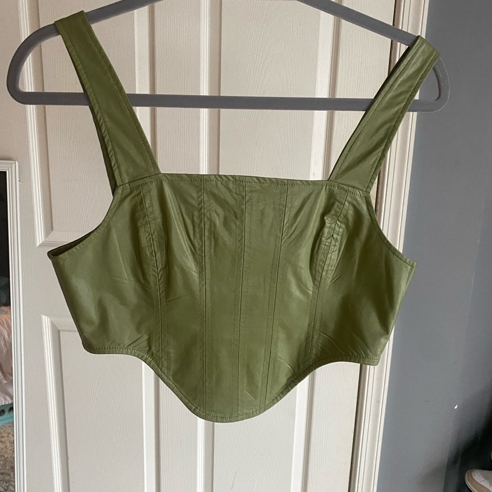 Green Corset Top